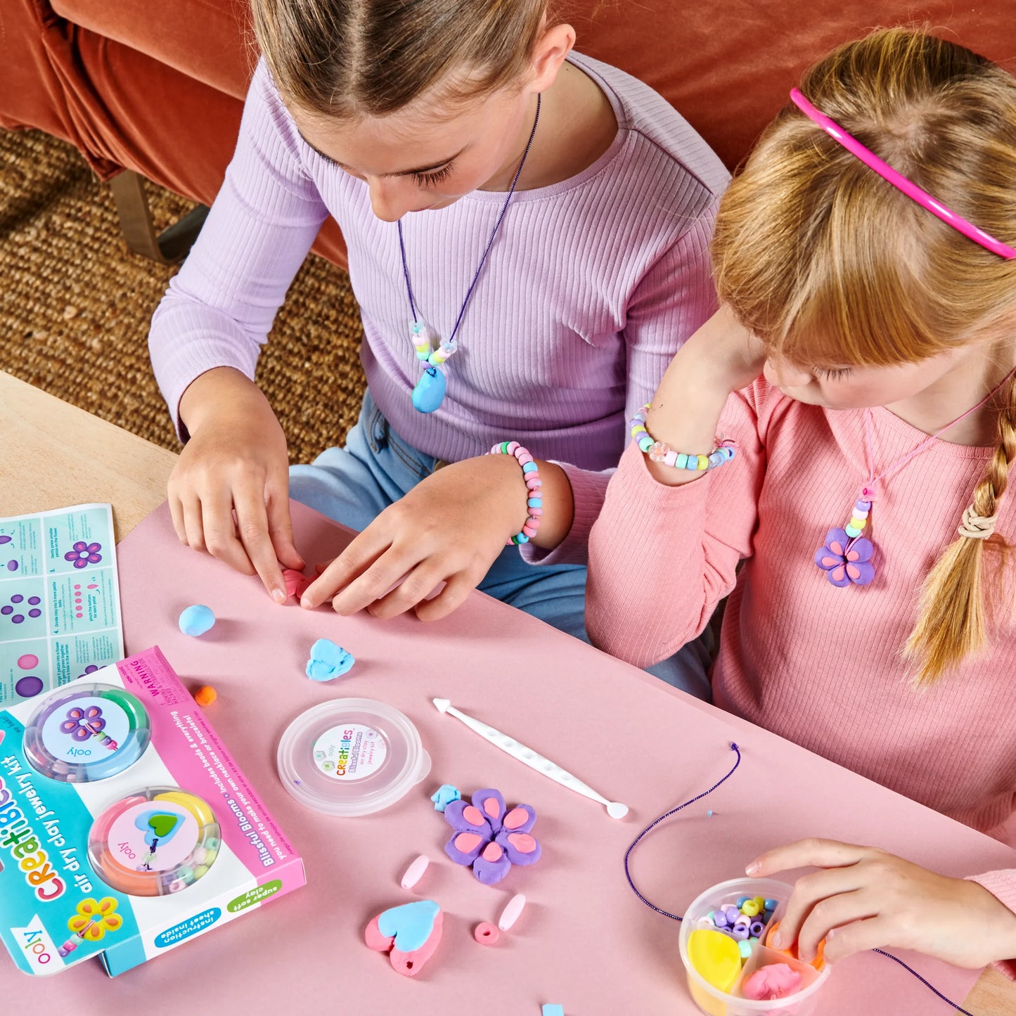 Ooly Creatibles Air Dry Clay Jewelry Kit