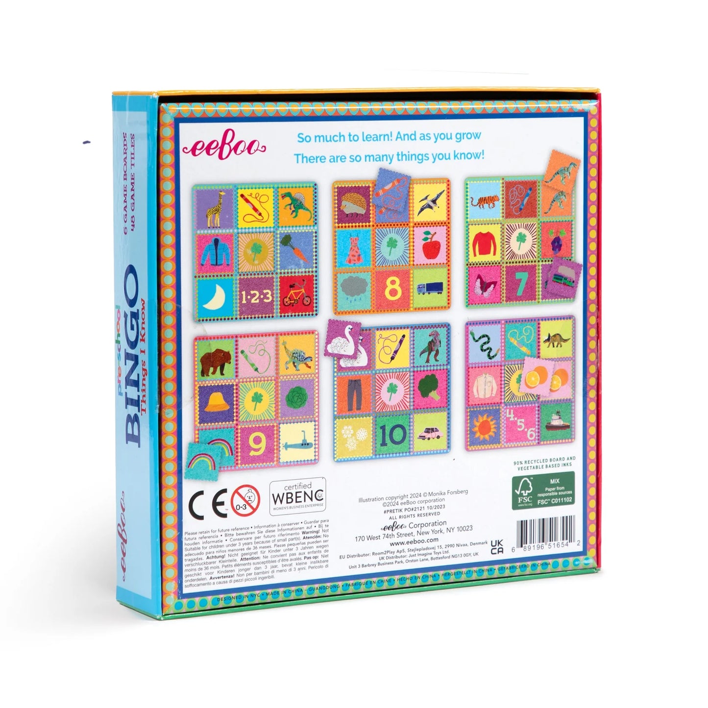 Eeboo Preschool Things I know