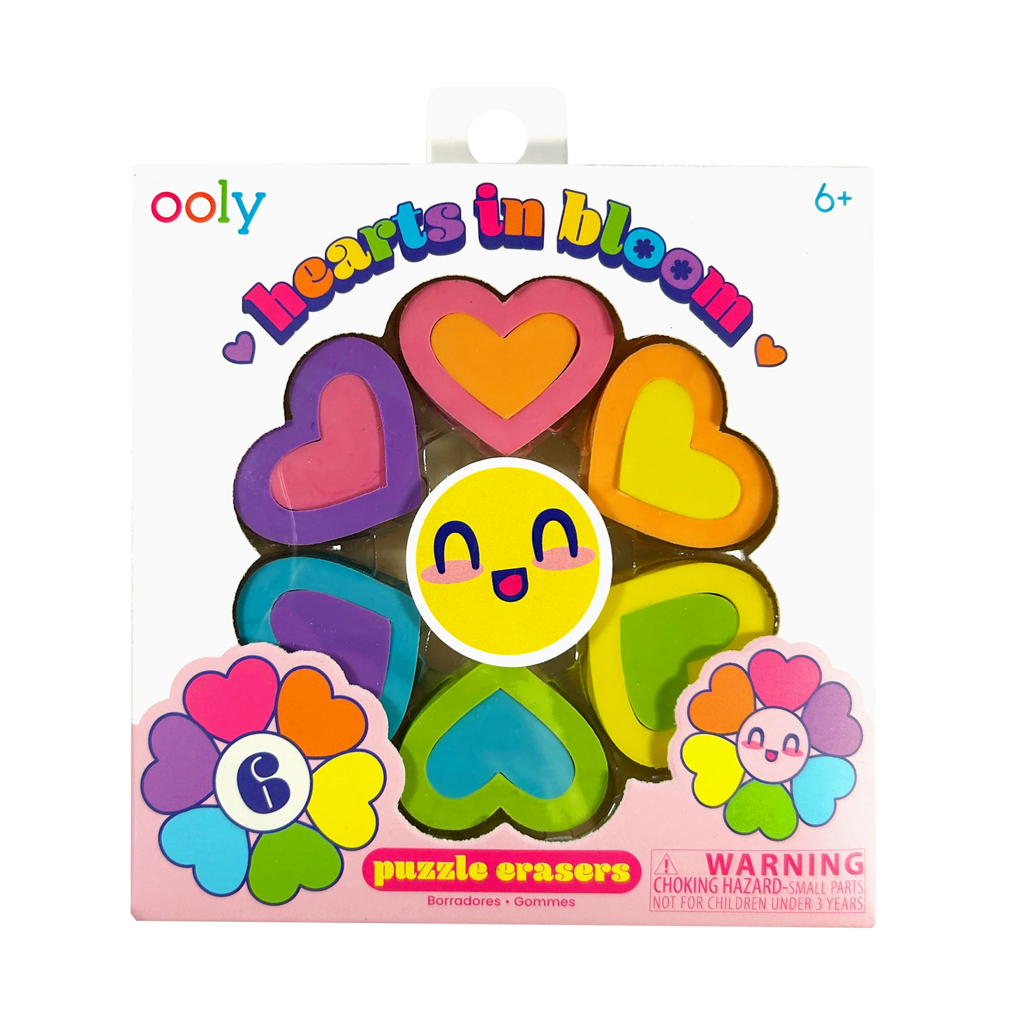 Ooly - Hearts in Bloom Puzzle Erasers