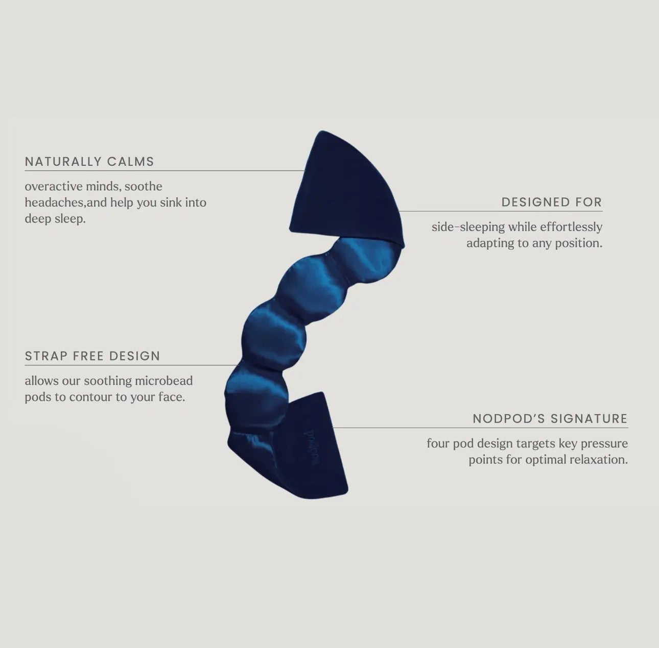 Nodpod Silk Weighted Eye Mask