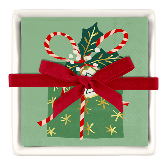 Ceramic Napkin & Tray